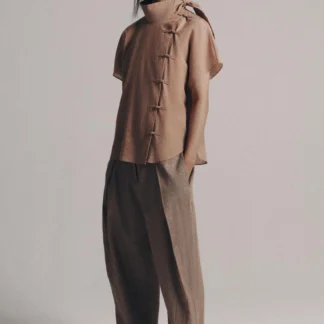 ZARA ZW COLLECTION SHIRT WITH FROG FASTENING