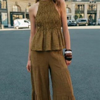 ZARA GATHERED HALTER TOP