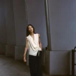 ZARA LINEN BLEND STRAIGHT TROUSERS