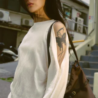 ZARA BLOUSE WITH SLEEVE VENTS