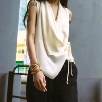 ZARA FLOWING CROSSOVER TOP