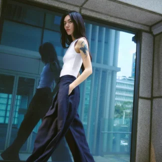 ZARA ZW COLLECTION WIDE-LEG PLEATED TROUSERS