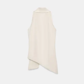 ZARA ZW COLLECTION ASYMMETRIC TIE-DETAIL TOP