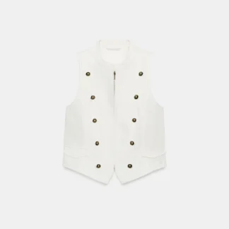 ZARA BUTTON ZIP TOP