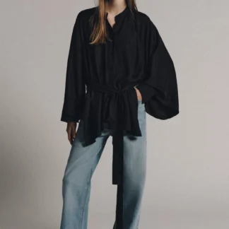 ZARA ZW COLLECTION BELTED SHIRT