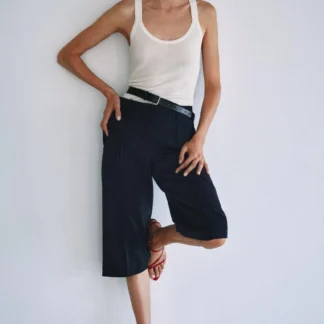 ZARA RIBBED COTTON VEST TOP