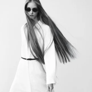 ZARA BELTED SHIRT DRESS