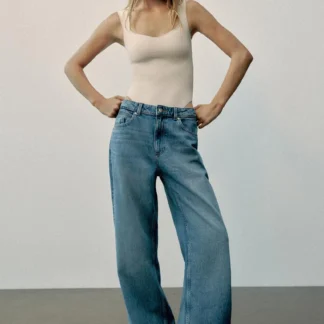 ZARA STRETCH SQUARE NECK BODYSUIT