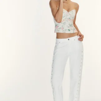 ZARA FLORAL CORSET WITH TIE