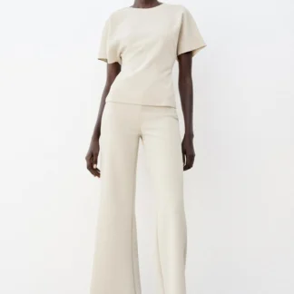ZARA STRETCH WIDE-LEG TROUSERS