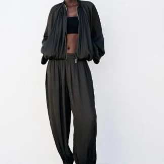 ZARA SATIN BOMBER JACKET