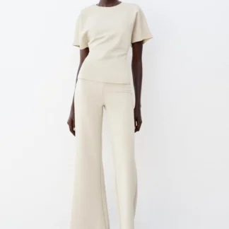 ZARA SHORT SLEEVE CUT-OUT TOP