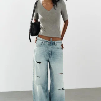 ZARA V-NECK T-SHIRT