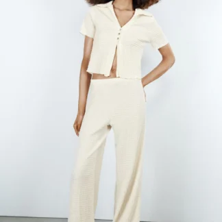 ZARA TEXTURED CROP TOP