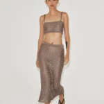 ZARA CABLE KNIT MIDI SKIRT