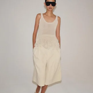ZARA FRINGED KNIT TOP