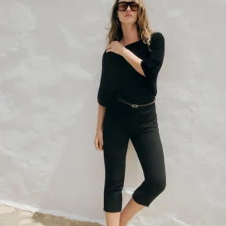 ZARA KNIT BELTED TOP
