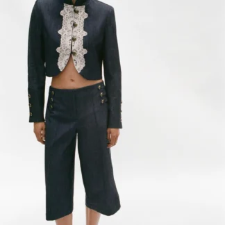 ZARA LONG BUTTONED BERMUDA SHORTS