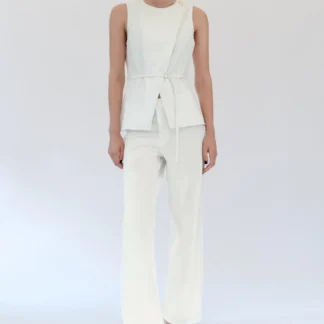ZARA Z1975 DENIM WRAP WAISTCOAT WITH BELT