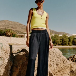 ZARA FLOWING WIDE-LEG TROUSERS