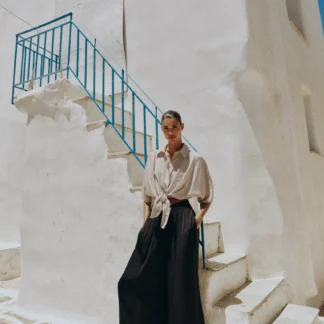 ZARA FLOWING WIDE-LEG TROUSERS