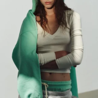 ZARA RIBBED LONG SLEEVE T-SHIRT