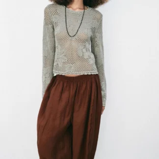 ZARA VOLUME SAROUEL TROUSERS