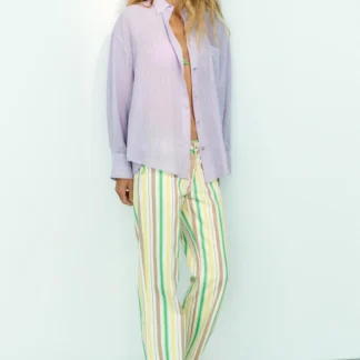 ZARA OVERSIZE GAUZE SHIRT WITH POCKET