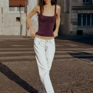 ZARA TRF LOW-RISE WIDE-LEG JEANS