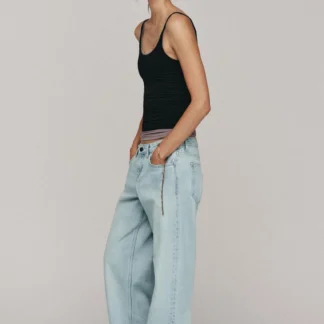 ZARA POLYAMIDE THIN STRAP T-SHIRT