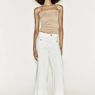 ZARA Z1975 HIGH-WAIST CULOTTE JEANS