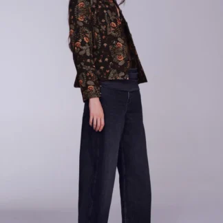 ZARA ZW COLLECTION CURVED STRAIGHT LOW-RISE JEANS