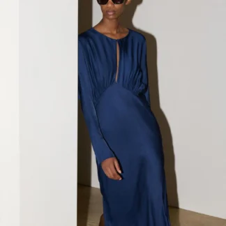 ZARA ZW COLLECTION LONG SATIN DRESS