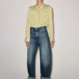 ZARA ZW COLLECTION MID-WAIST CUFFED BALLOON JEANS