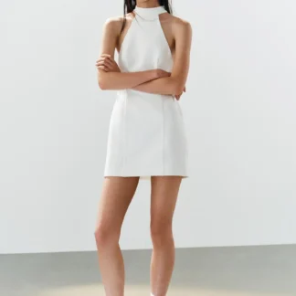 ZARA HALTER NECK DRESS WITH SIDE TIES