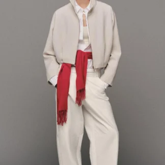 ZARA HIGH COLLAR BOMBER JACKET