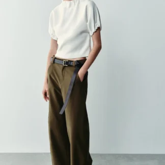 ZARA GATHERED KNIT TOP