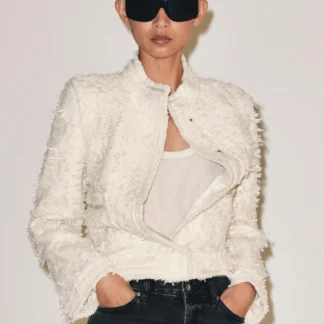 ZARA ZW COLLECTION RAISED COLLAR JACKET