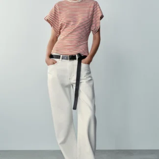 ZARA STRIPED WIDE SLEEVE T-SHIRT