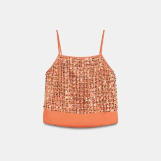 ZARA SEQUINNED CROP TOP