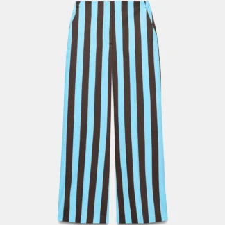 ZARA STRIPED STRAIGHT-LEG TROUSERS