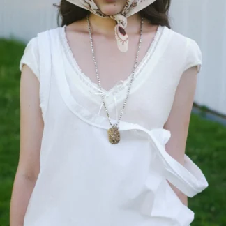 ZARA CONTRAST V-NECK T-SHIRT