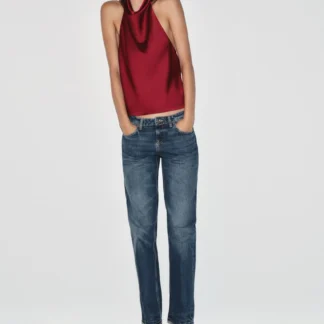ZARA SATIN HALTER TOP