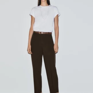 ZARA CROPPED TROUSERS WITH BELT