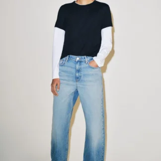 ZARA ZW COLLECTION BAGGY MID-WAIST JEANS