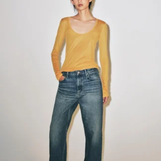 ZARA ZW COLLECTION MID-WAIST BAGGY FIT JEANS