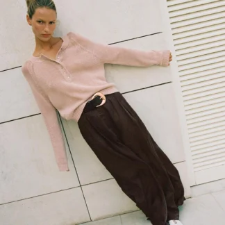 ZARA BUTTON-UP KNIT JUMPER