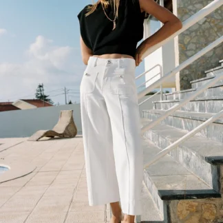 ZARA Z1975 HIGH-WAIST CULOTTE JEANS