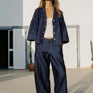 ZARA Z1975 HIGH-WAIST WIDE-LEG JOGGER JEANS