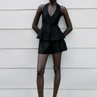 ZARA DARTED SHORTS